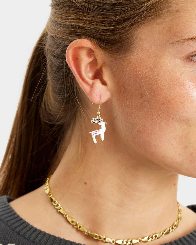 Pendientes Navideños Reno