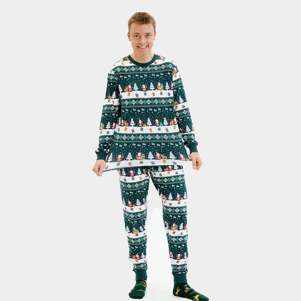 Pijama de Navidad para Familia Green Jolly Christmas hombre
