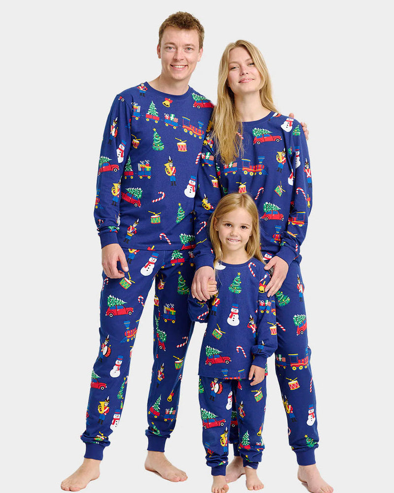 Pijama de Navidad para Familia Juguetes Navideños