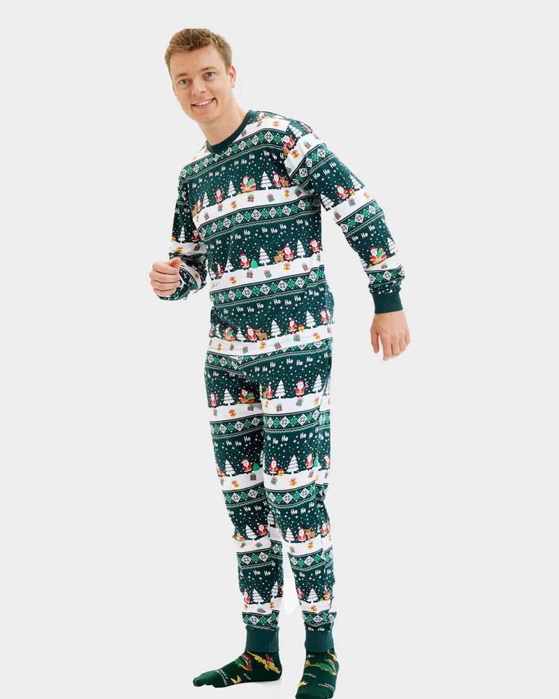 Pijama de Navidad Hombre Green Jolly Christmas