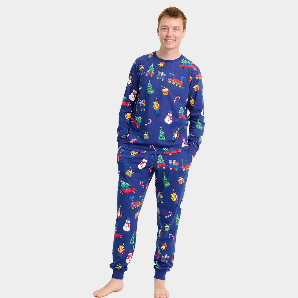 Pijama de Navidad para hombre Juguetes Navideños