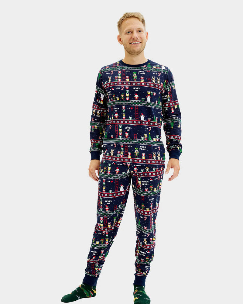 Pijama de Navidad para Hombre Vintage Gaming