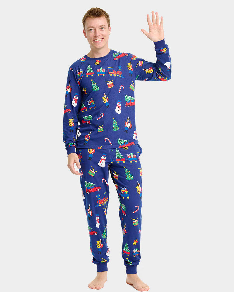 Pijama de Navidad Hombre Juguetes Navideños