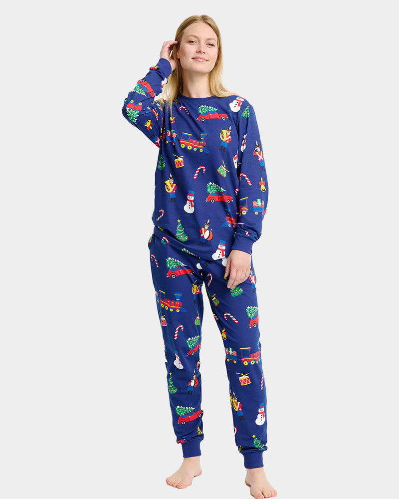 Pijama de Navidad Mujer Juguetes Navideños