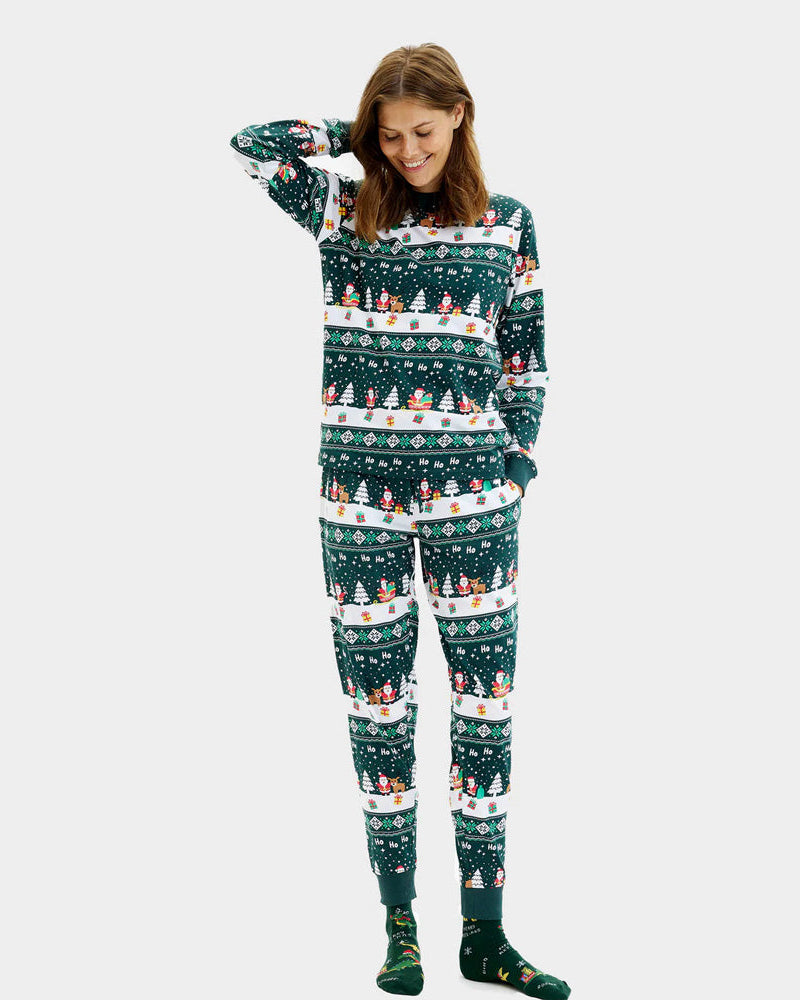Pijama de Navidad para Mujer Green Jolly Christmas