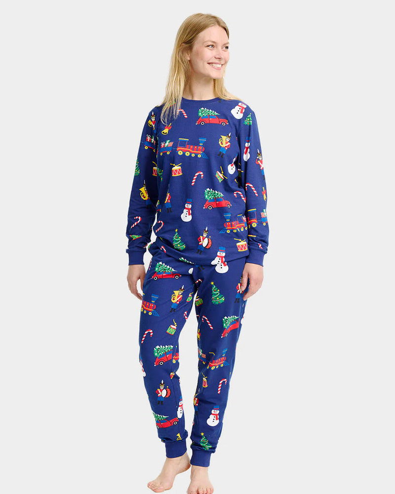 Pijama de Navidad Mujer Unisex Juguetes Navideños