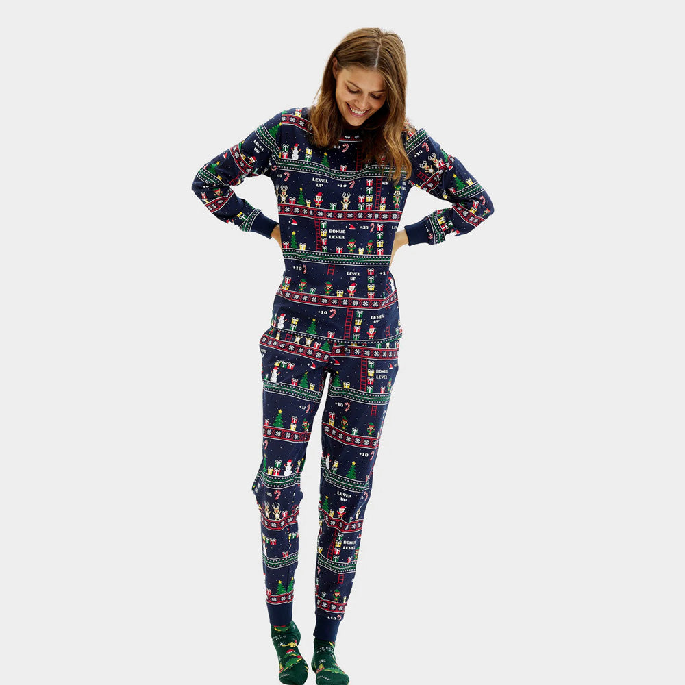 Pijama de Navidad Mujer Vintage Gaming