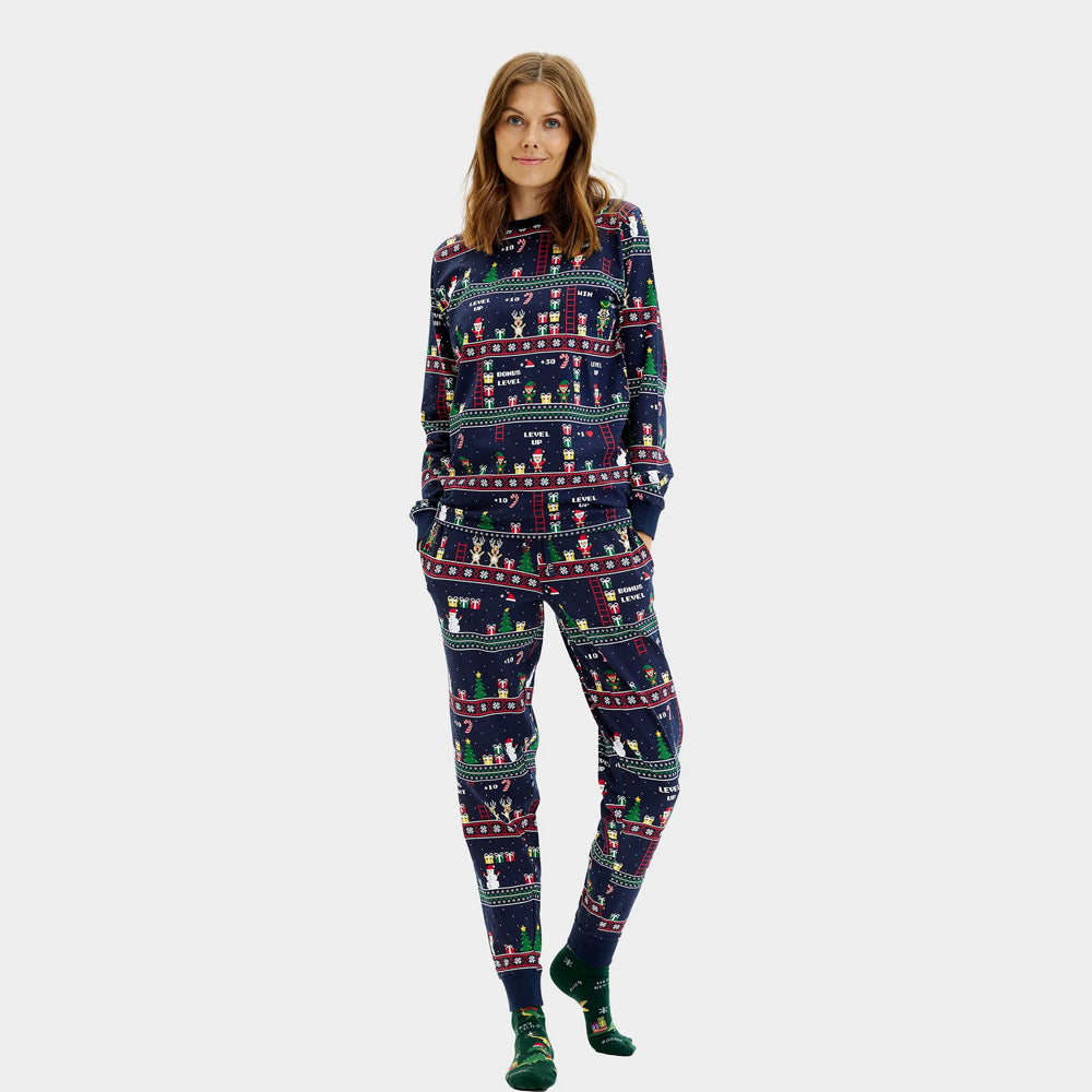 Pijama de Navidad para Mujer Vintage Gaming
