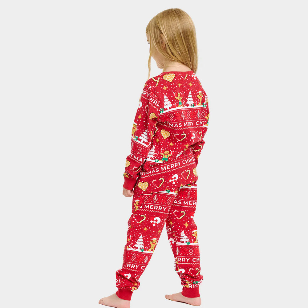 Pijama de Navidad para Niños Rojo Gingercookies
