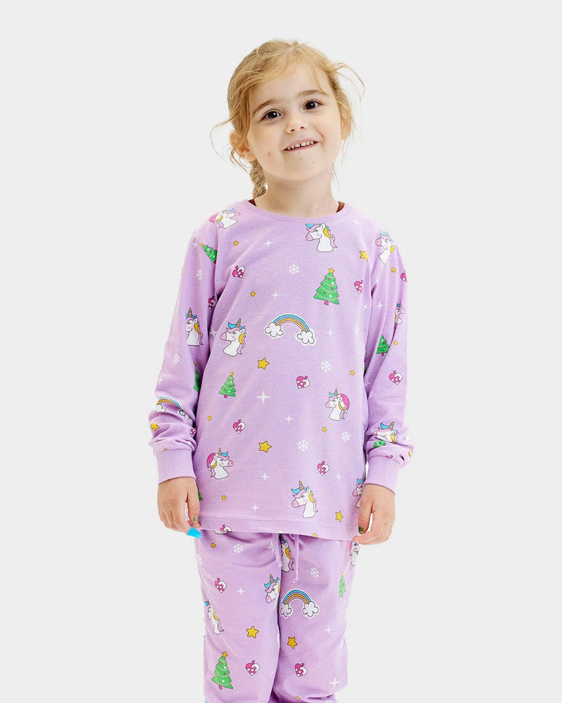 Pijama de Navidad para Niños con Unicornios bebe