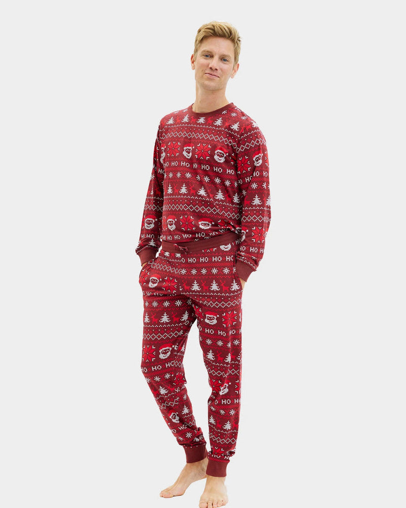 Pijama de Navidad Hombre Rojo Ho Ho Ho