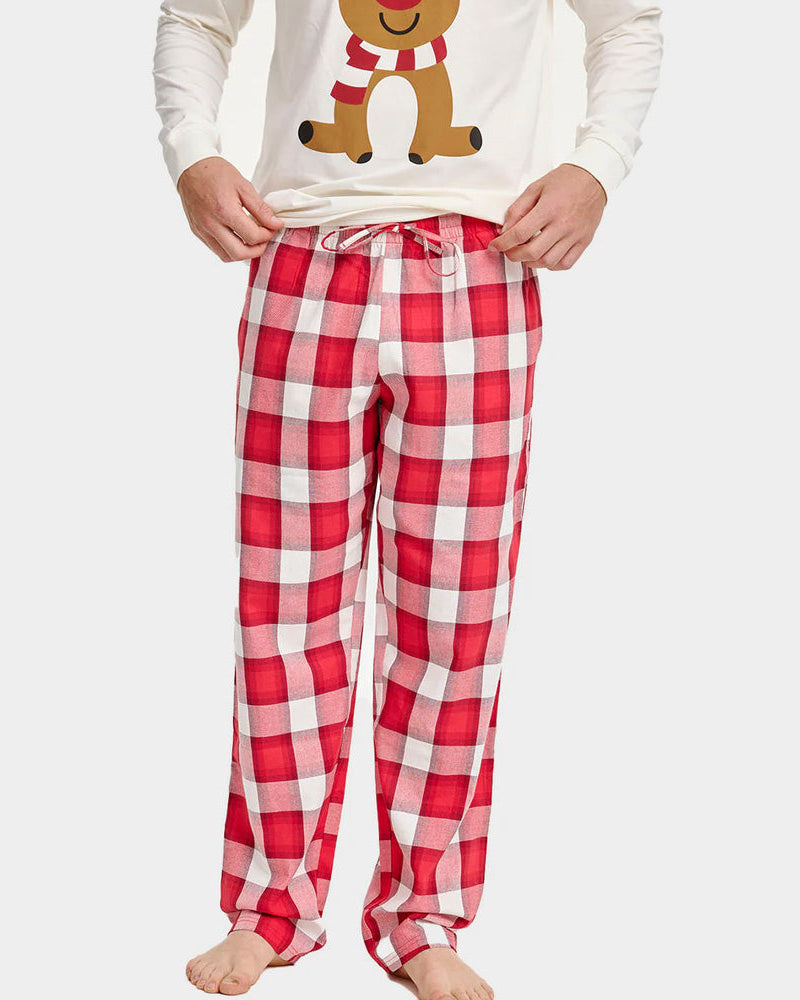 Pijama de Navidad Unisex Reno Simpático