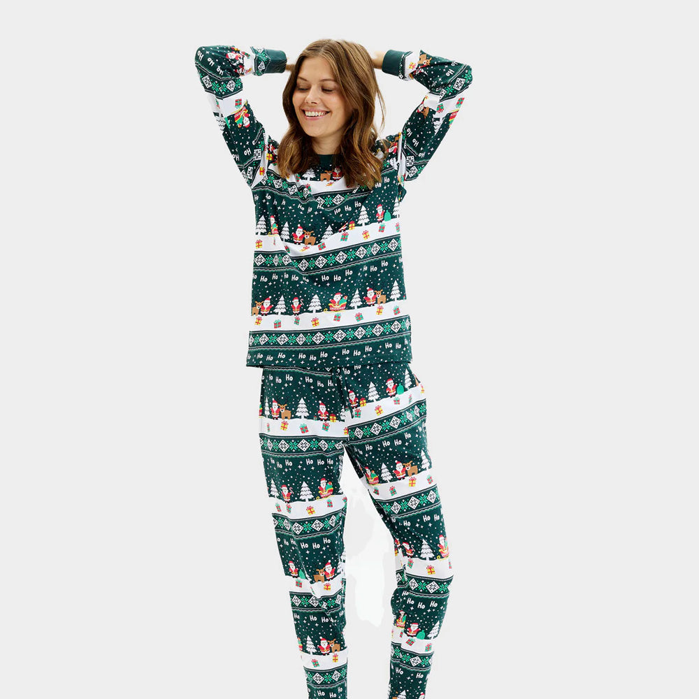 Pijama de Navidad para Familia Green Jolly Christmas Mujer