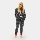 Pijama de Navidad hombre y niños con Papá Noel Esquiador