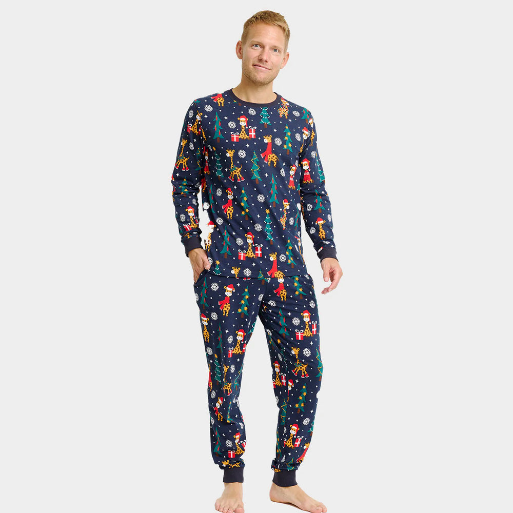 Pijama de Navidad para Hombre Jirafas 
