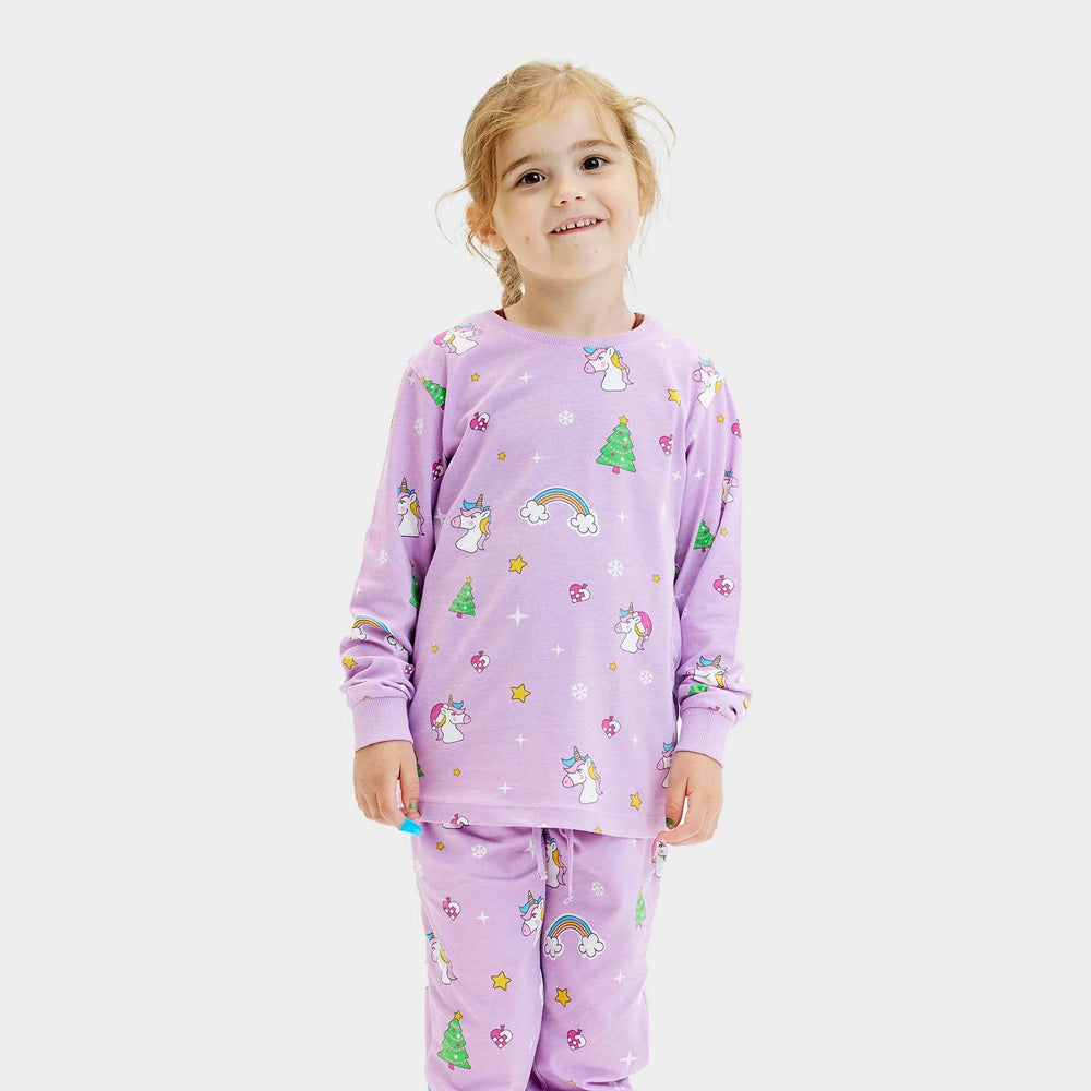 Pijama de Navidad para Niños con Unicornios bebe

