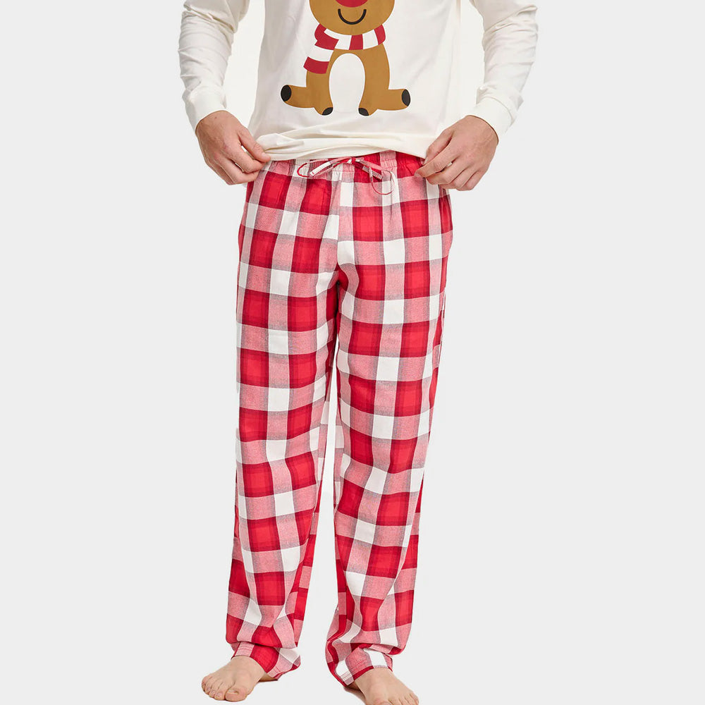 Pijama de Navidad Unisex Reno Simpático
