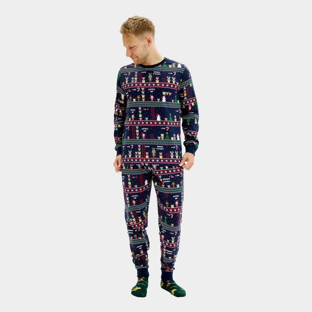 Pijama de Navidad Unisex Vintage Gaming Hombre
