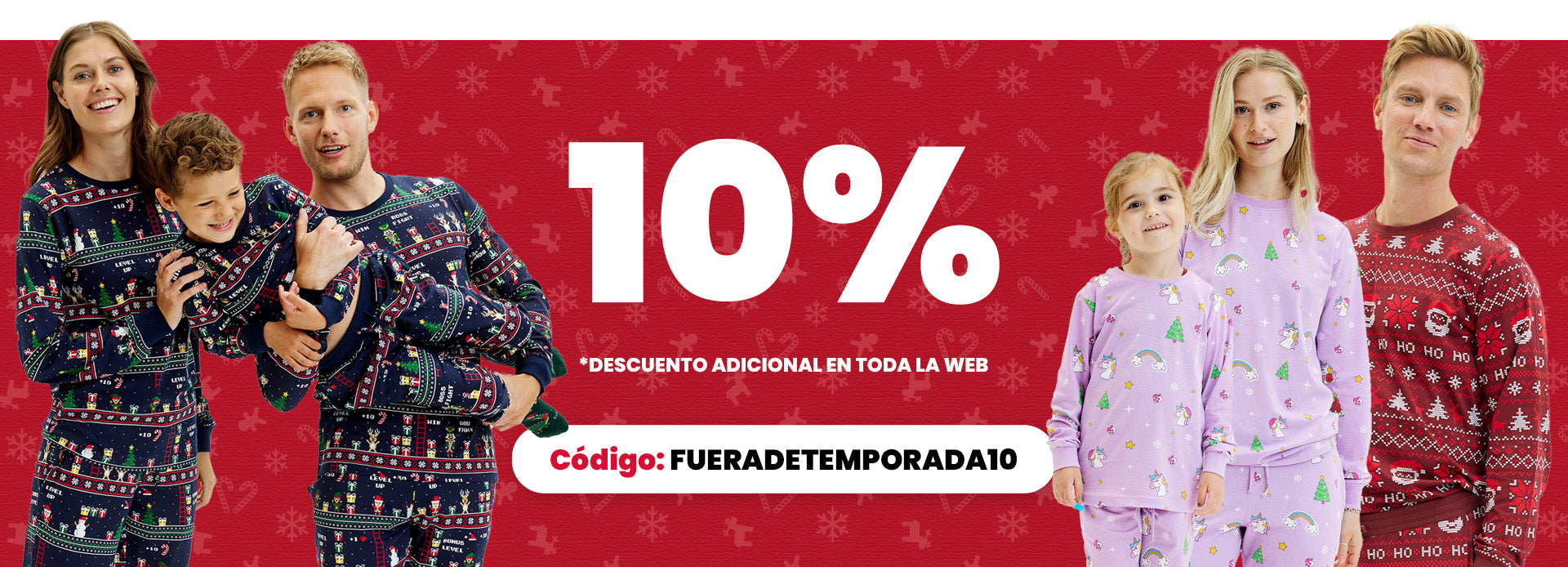 Pijama de Navidad descuento fuera de temporada
