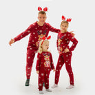 Pijama de Navidad para toda la Familia Rojo Reno Rodolfo