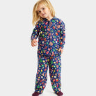 Pijama de Navidad para Niños Azul con Motivos Navideños