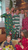 Pijama de Navidad para Familia Verde Rojo y Blanco